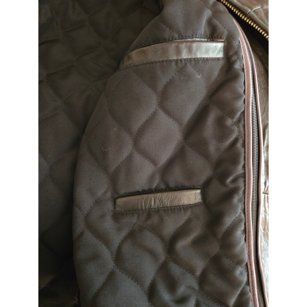 Wilsons Leather Pelle Studio Mens XXL Black Insulated Thinsulate Jacket Bomber - Picture 7 of 9